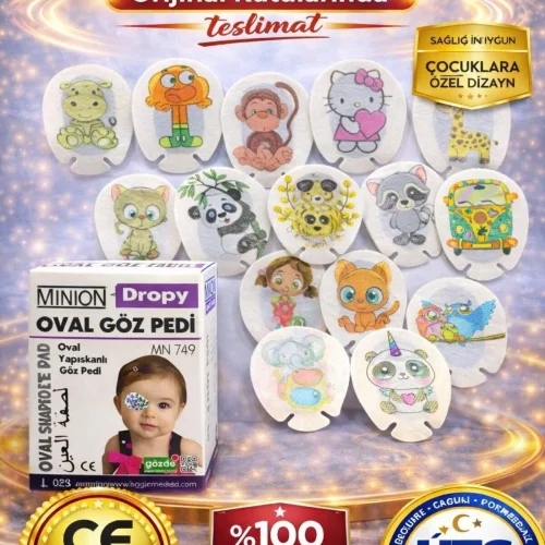 Oval Göz Pedi Çocuk 10'lu