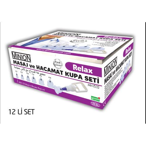 Masaj ve Hacamat Kupa Seti 12'li