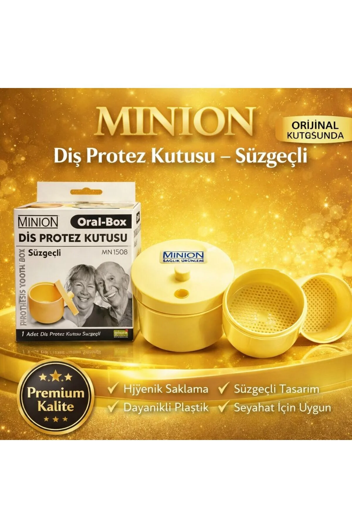 Diş Protez Kutusu Süzgeçli